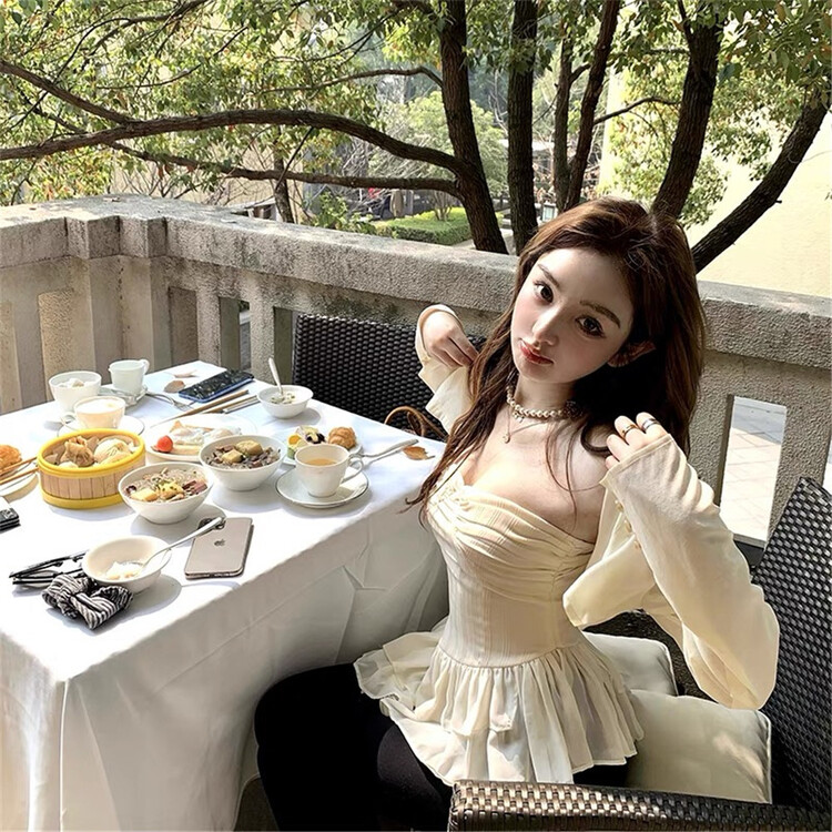 [goblin] bra, small sexy foreign style vest + simple shirt suit (excluding necklace) 22176-177\pcz