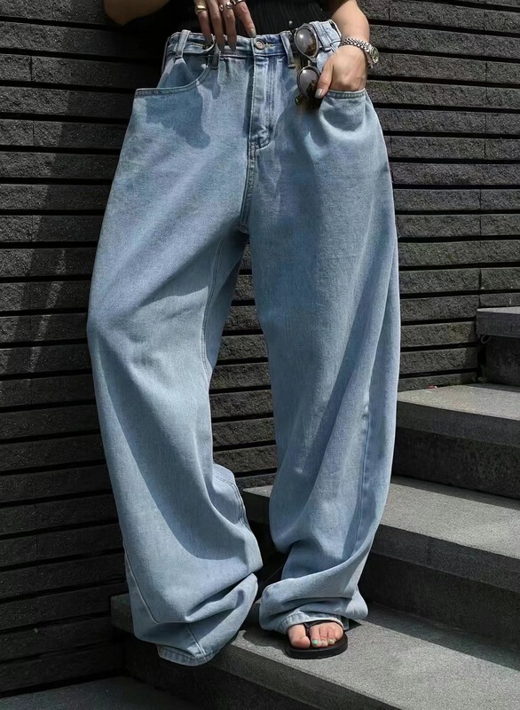 [Yan Zhen] simple and versatile straight skinny jeans 62206\pcz