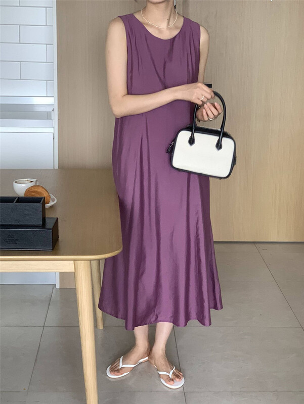 [clean space] very simple and stylish vest dress 31836\cls