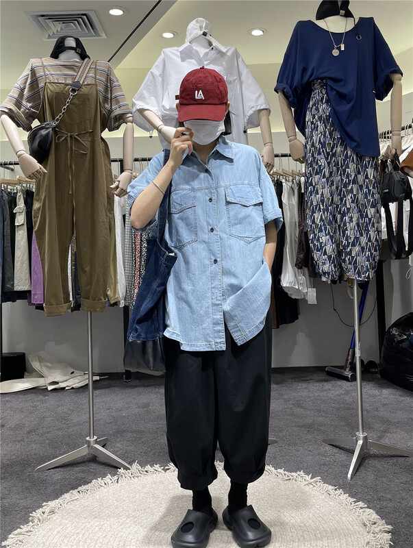 [original by hnhl] single breasted Japanese simple shirt 0031\l