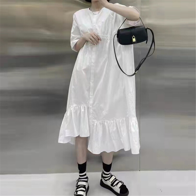 [starting point] irregular comfortable simple dress 3493\l