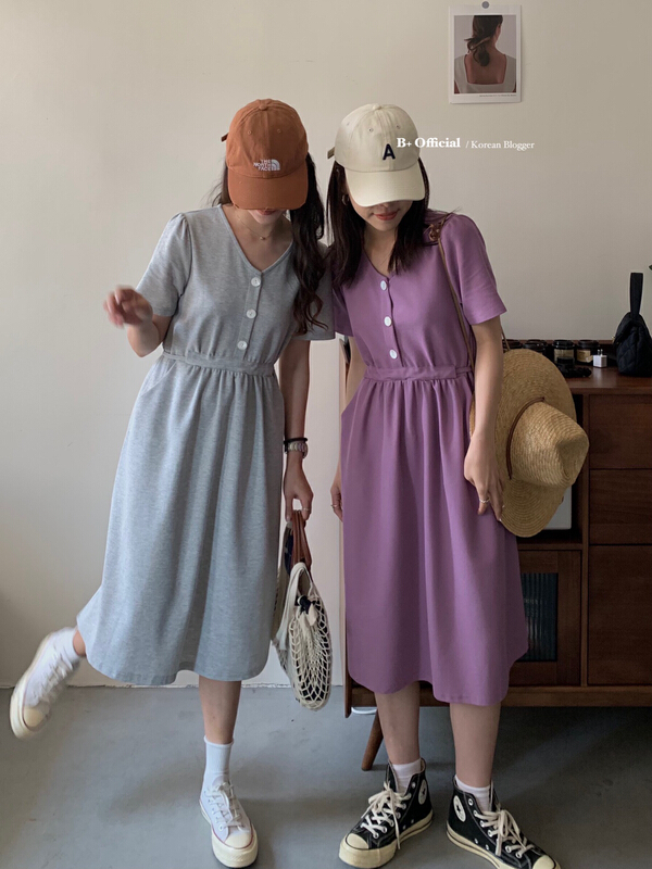 In early summer! [B plus] age reducing slim versatile dress 22-363-2\hbx