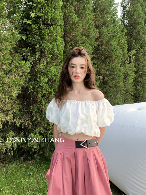 [CZ Zhang] small fresh simple jacquard shirt 62586\jhy