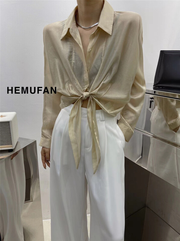 [hemufan hemufan] solid color Tiansi bandage sunscreen shirt ys1-2236\l