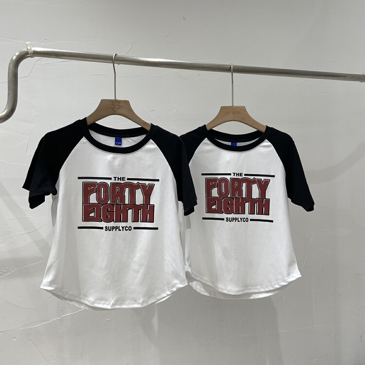 [ycnana] Korean casual printed letter short sleeve T-shirt 98152\lsw