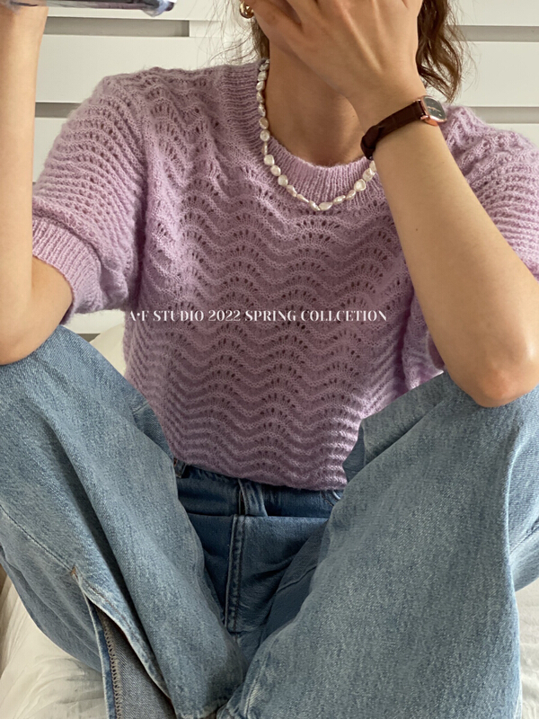 New year in early spring! [AF] round neck Pullover solid shirt 2296\l