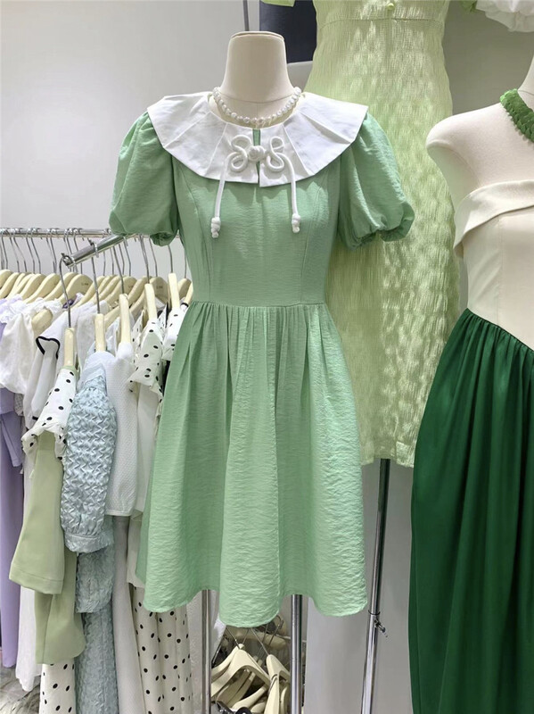 [u.me] Korean sweet baby collar dress 57019\hjy