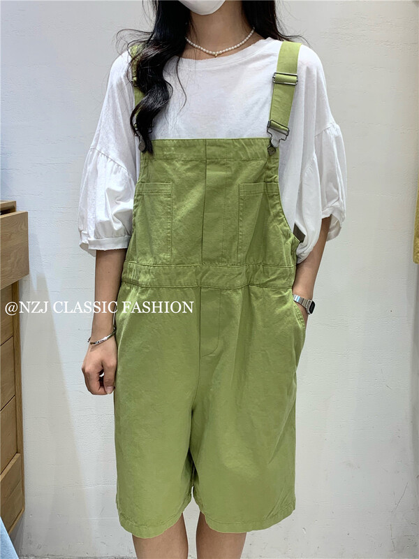 【 NZJ 】 Korean loose shorts and suspenders 810033\l