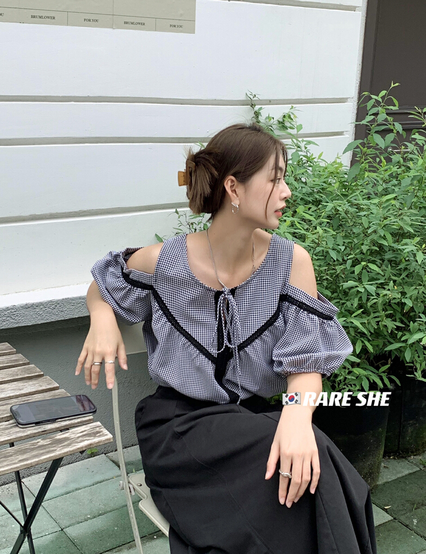 [rare she] lace stitching design shirt 5281\lsw