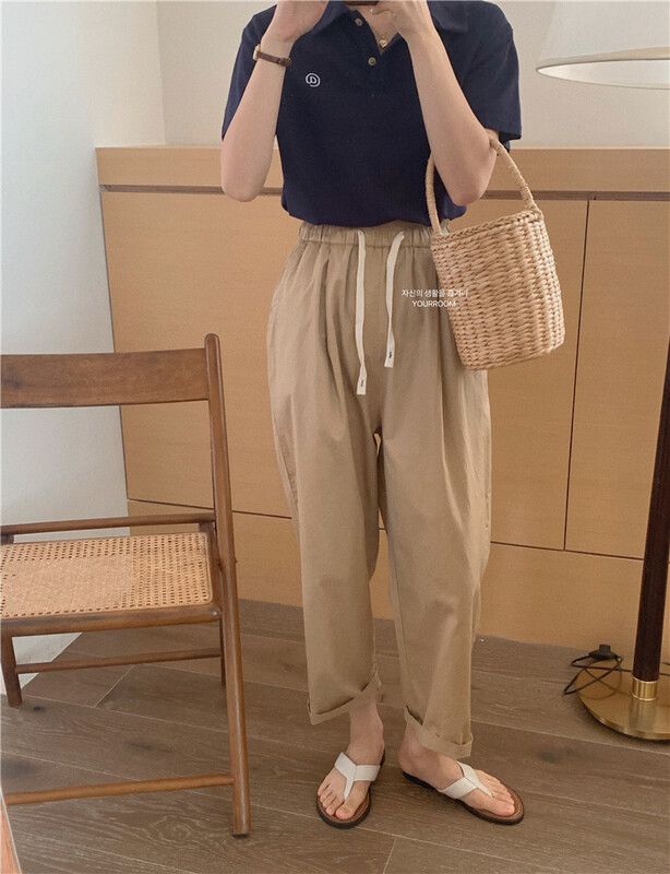 [your room] drawstring loose fit casual pants 613\zxx