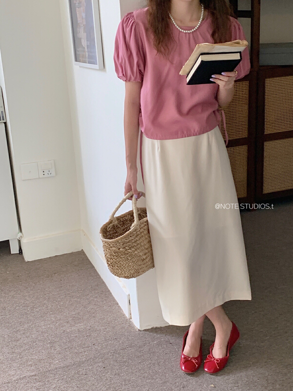 [note] Korean ins versatile high waist slim skirt 22072\hbx