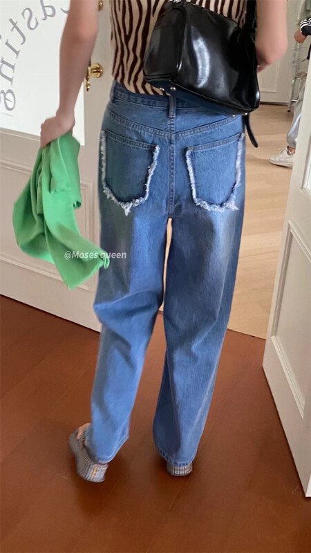 [mostly queen] straight wide leg versatile jeans 56035\xyy