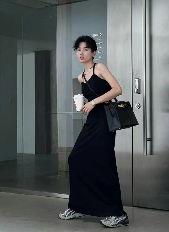 [Yan Zhen] Korean slim suspender dress 61877\pcz
