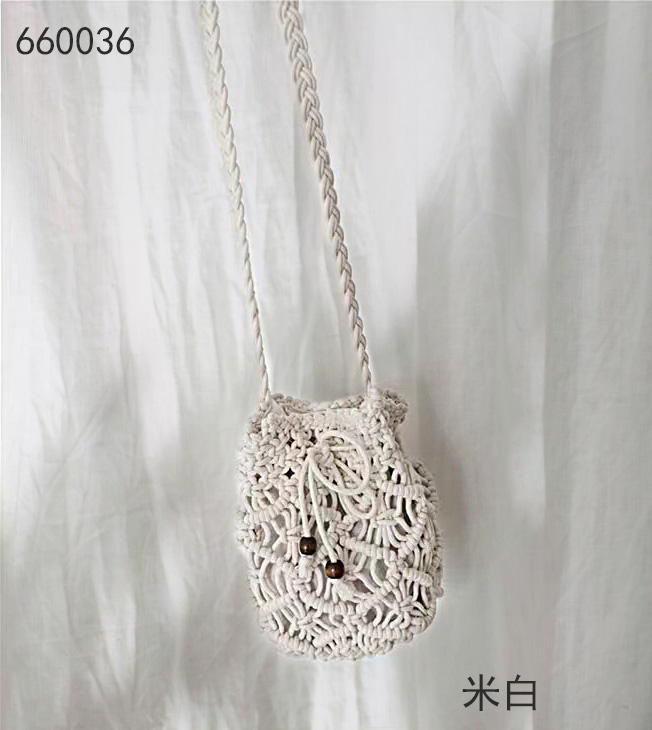[original three element clothes] Mori series woven cotton messenger bag single shoulder bag 660036