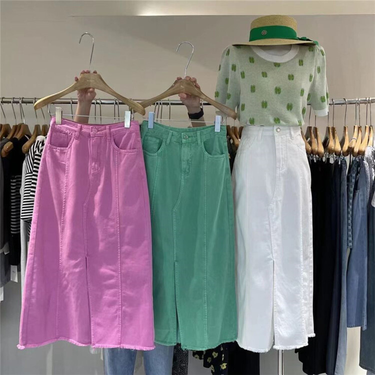[Boran buran] A-line split skirt (only half skirt) ys1-7296\lsw