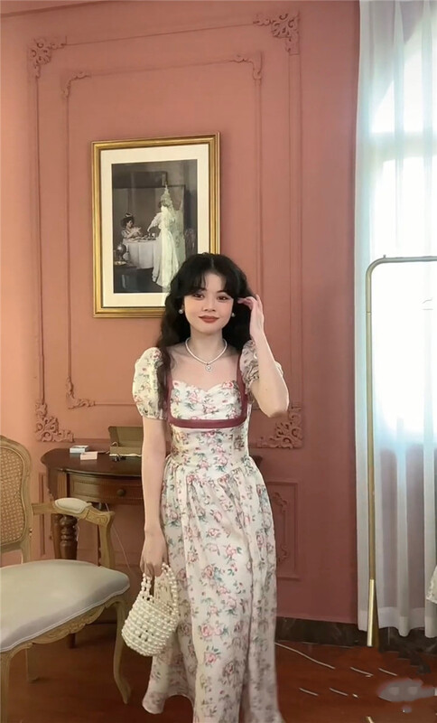 [see you] French print dress 3868\pcz