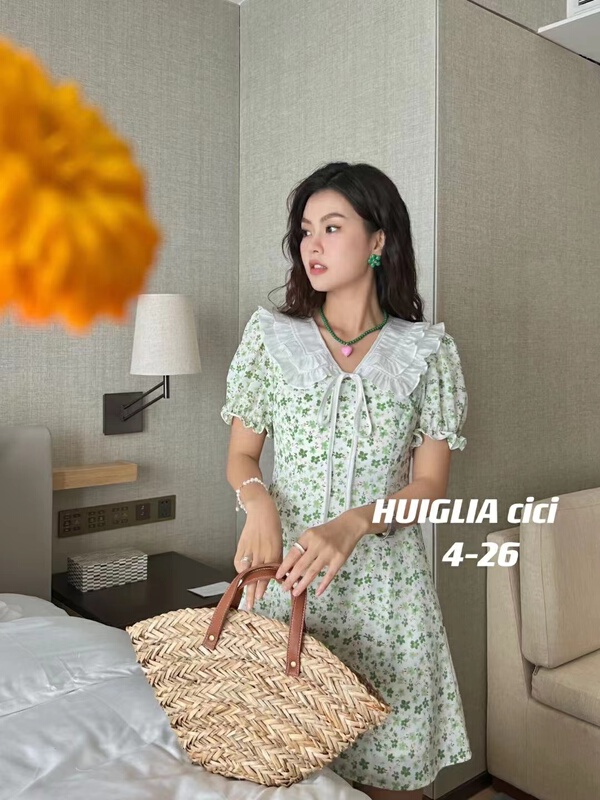 [huiglia clcl] Korean floral dress ys1-8035\zjy