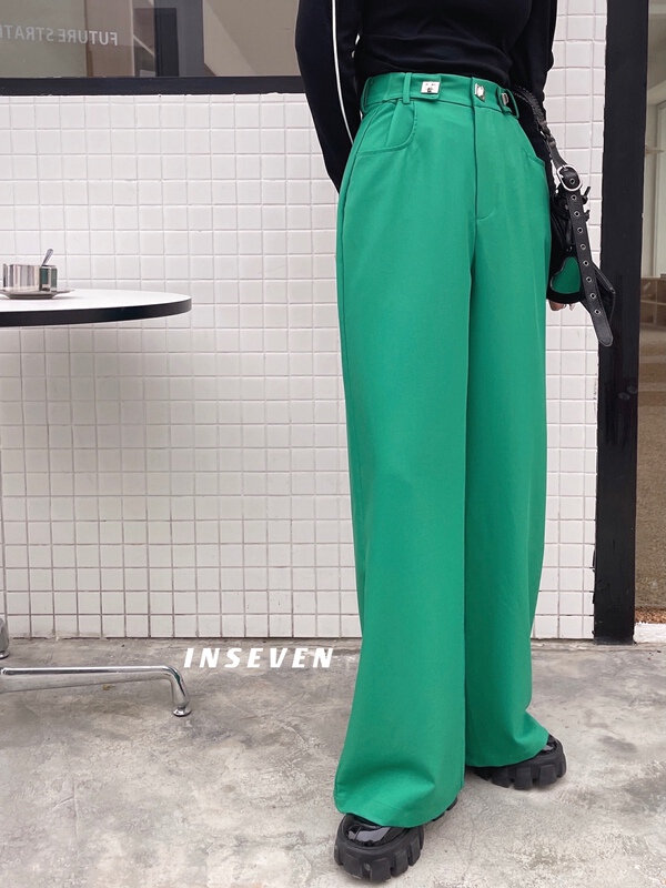 Original price: 111.97! New year in early spring! [inseven] loose and versatile adjustable button pants 23830\ozq