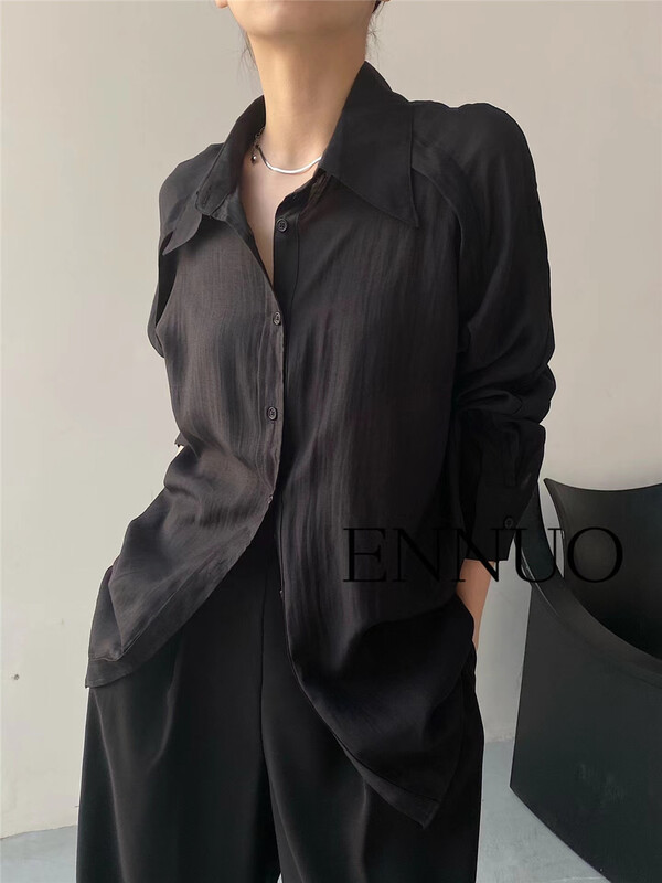 New year in early spring! [ennuo] single breasted fashion Korean shirt 1230\l