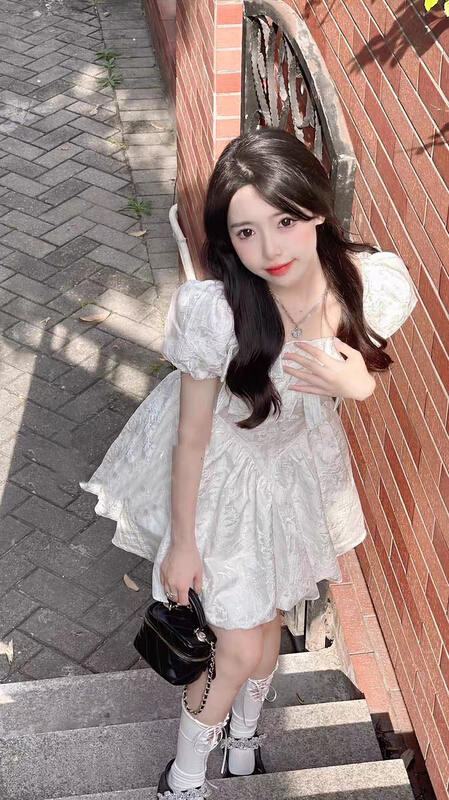 [Huaxi] square neck fashion dress 9122\pcz