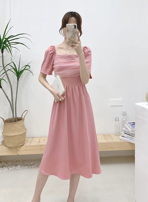 [m.yqueen] lace stitching fashion dress 8609\\cl