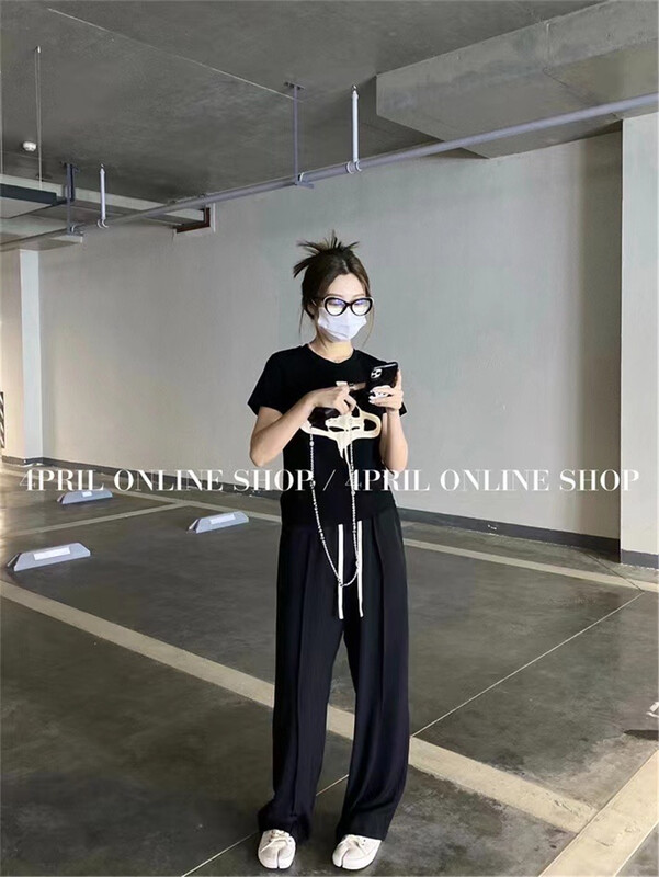 [MS studio] fashionable, simple, commuting and versatile wide leg casual pants 788\pcz