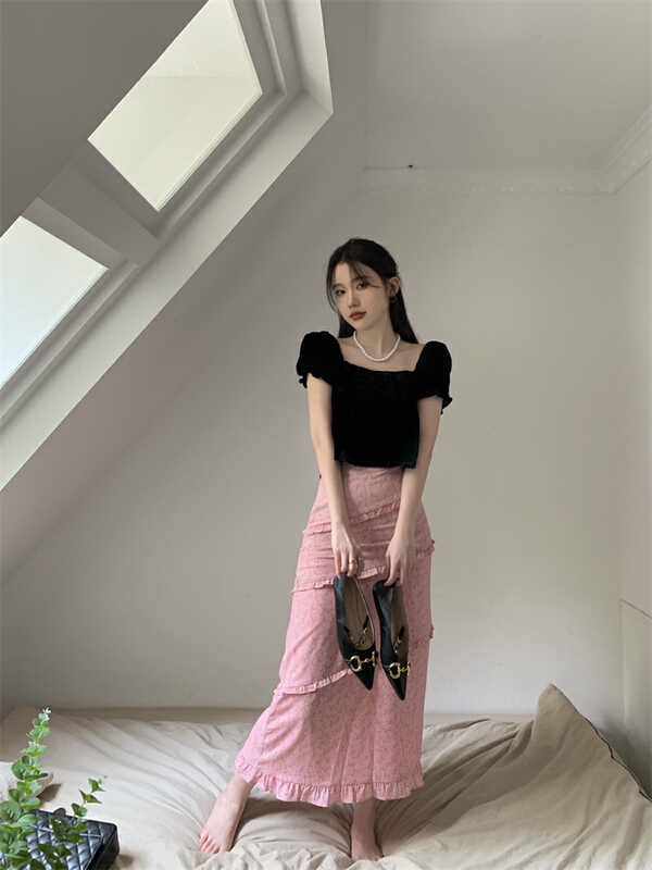 [by] fashion medium length slim skirt (excluding top) 6966\cl