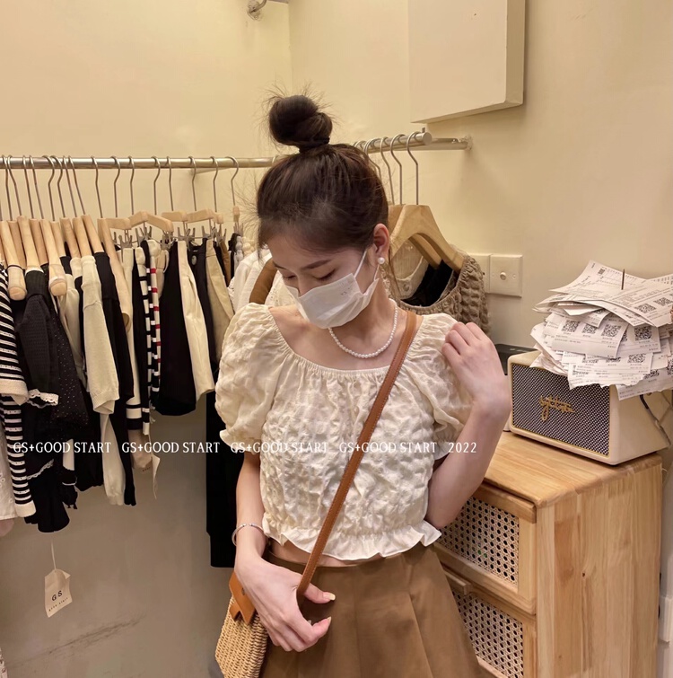 [gs.good star] Korean version elastic short shirt 22398\hjy