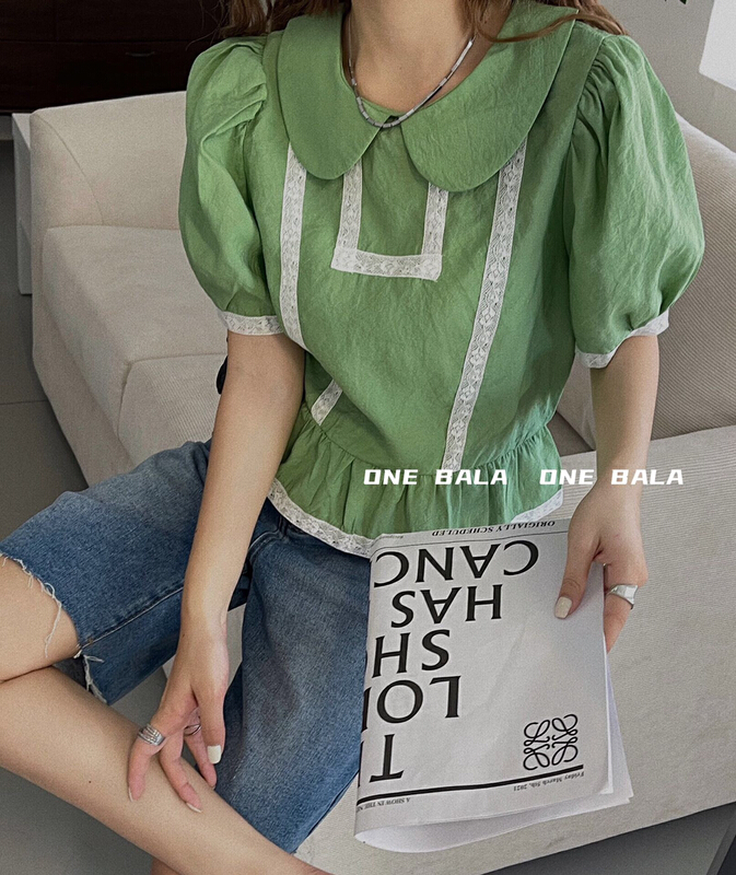 [one Bala] Tiansi small fresh and versatile shirt 1295\hjy