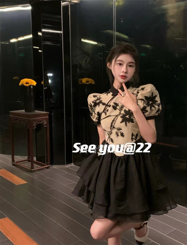 [see you] Vintage cheongsam dress 31020 \pcz