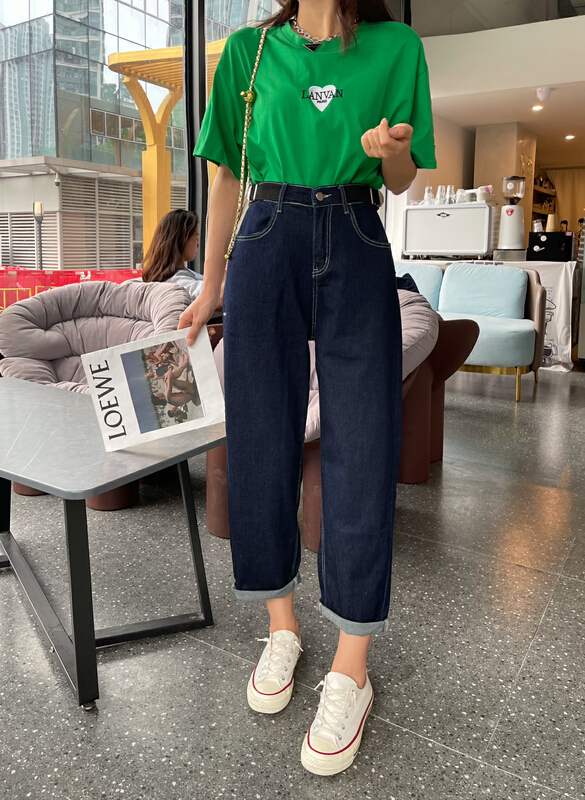 [en Xi'er] retro fashion straight jeans k2152\l