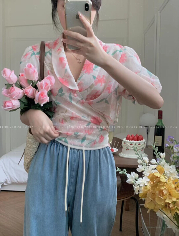 [forever23] soft and sweet versatile shirt 791\hjy