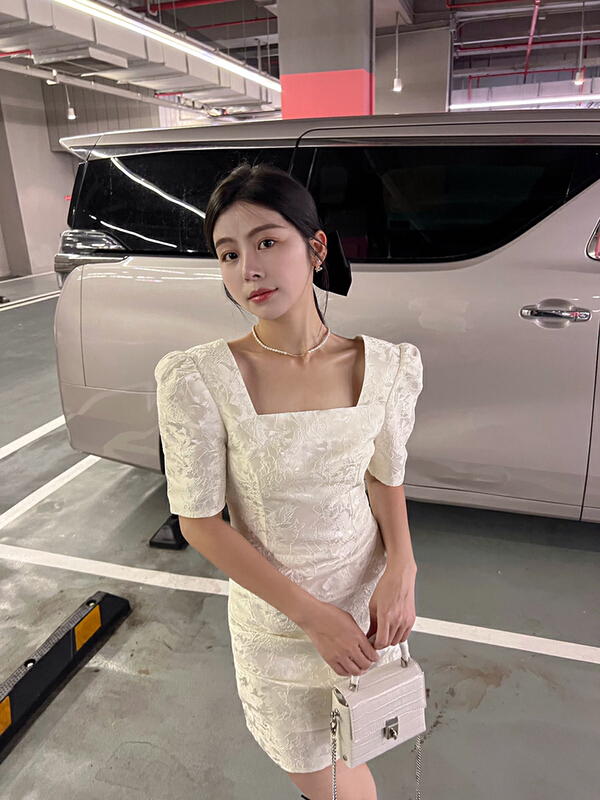 [Cr] new slim relief dress 6159\pcz