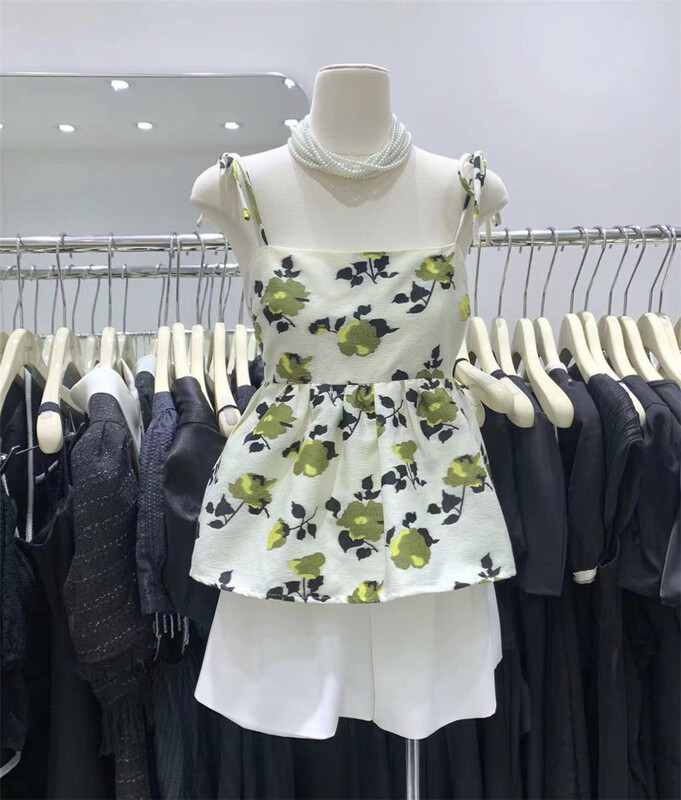 [u.me] elegant printed vest / sling 59666\hjy