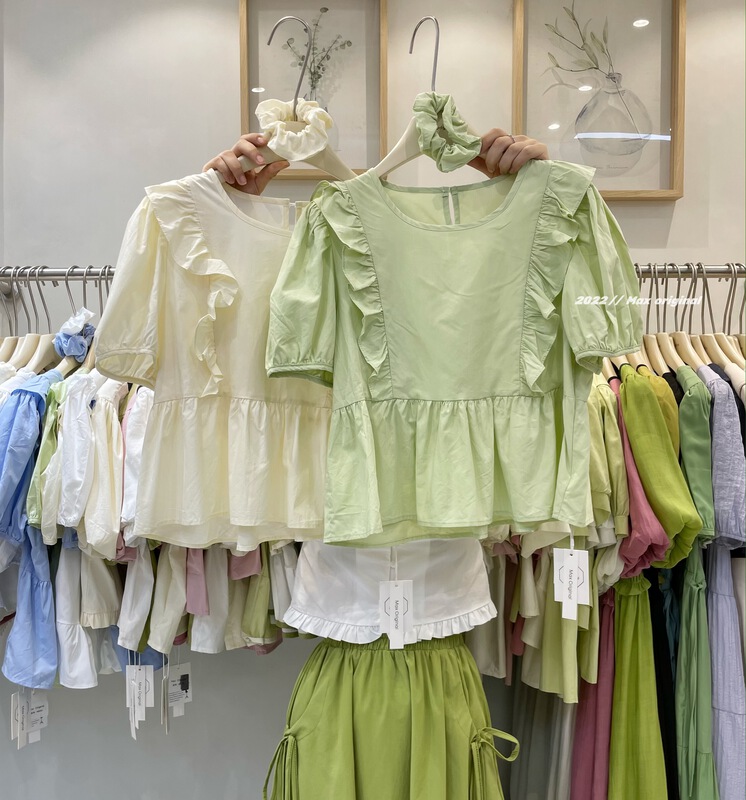 [Max original] fresh, simple and cute shirt (with hair circle) 98303\hbx