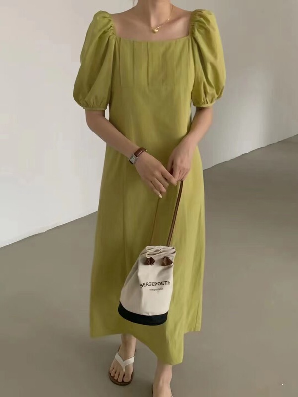 [the most] Korean style fresh and simple dress 8877\hbx