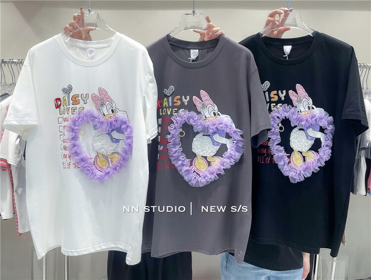 [NN] cartoon fungus edge love duck short sleeve T-shirt 9677\xyy