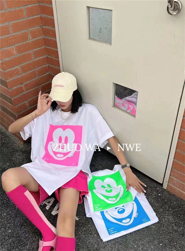 [g+] loose split Mickey short sleeve T-shirt 1292\wtt