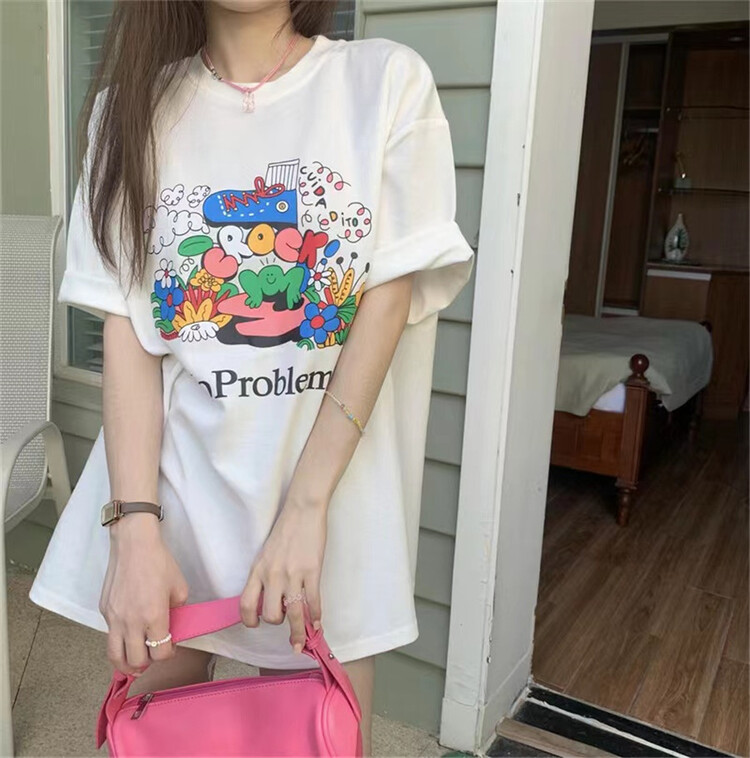 [charming] funny cartoon printed short sleeve T-shirt m2020\zjy