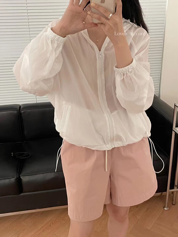 [love] loose casual hooded thin sunscreen shirt s1618\hbx