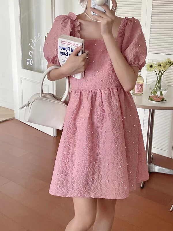 [JH] square neck fashion dress (excluding matching) 41839\pcz