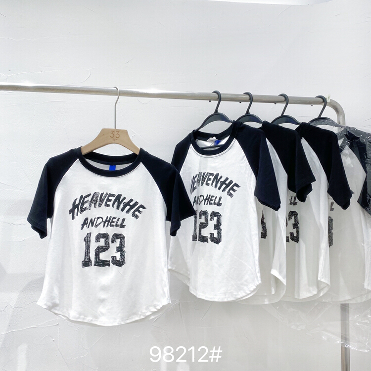 [ycnana] Korean casual printed letter short sleeve T-shirt 98212\lsw