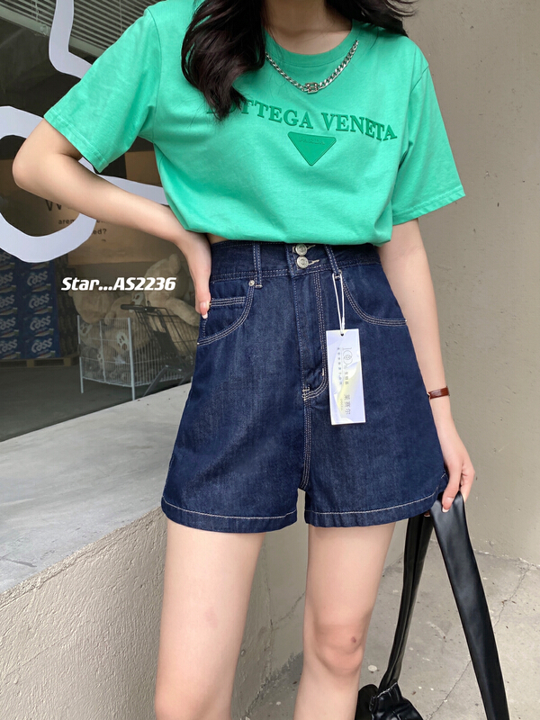 [star] Korean loose and versatile casual 5-point denim shorts as2236