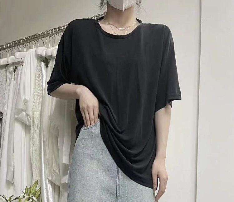 [Hera] fashion back hollow versatile short sleeve T-shirt 22183\l