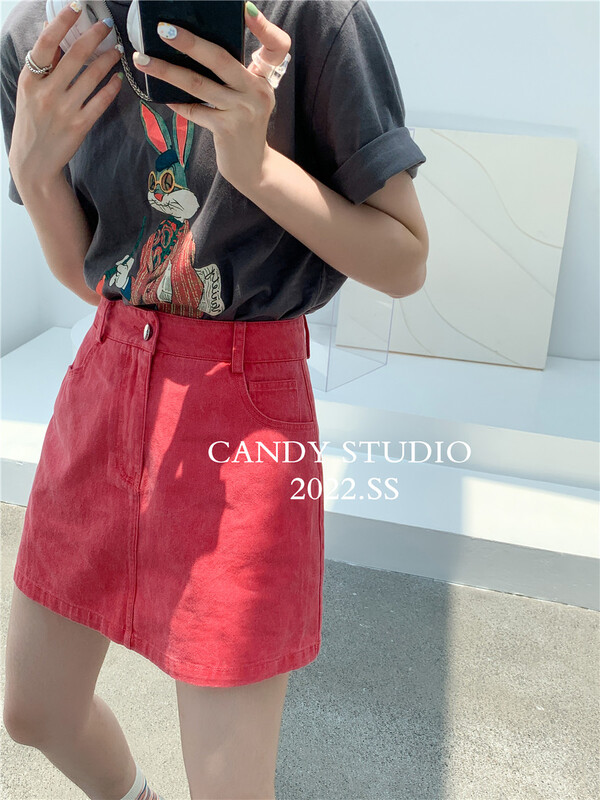 [candy] Korean version A-line temperament skirt ys3-8189\zjy