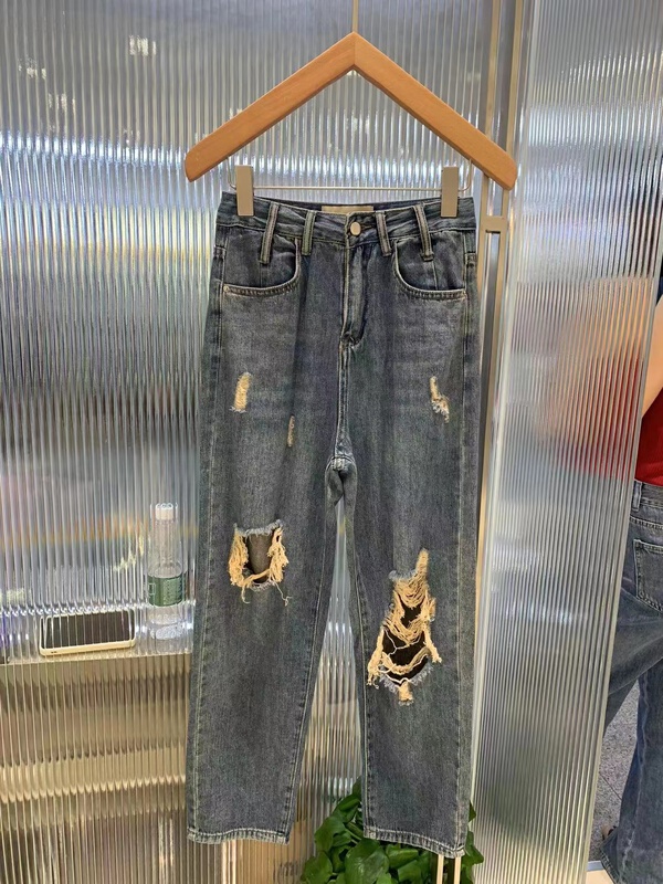 [o not 1] baggy Vintage Jeans w849\lsw with holes