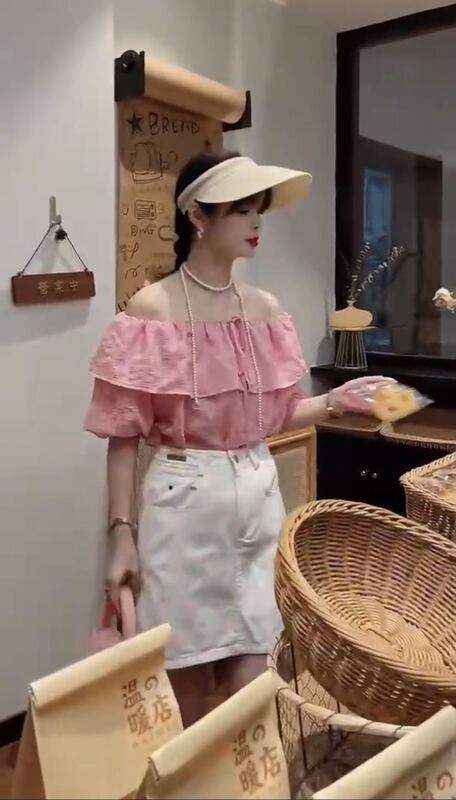 [I-D] Korean one shoulder pullover shirt ys8211\ll