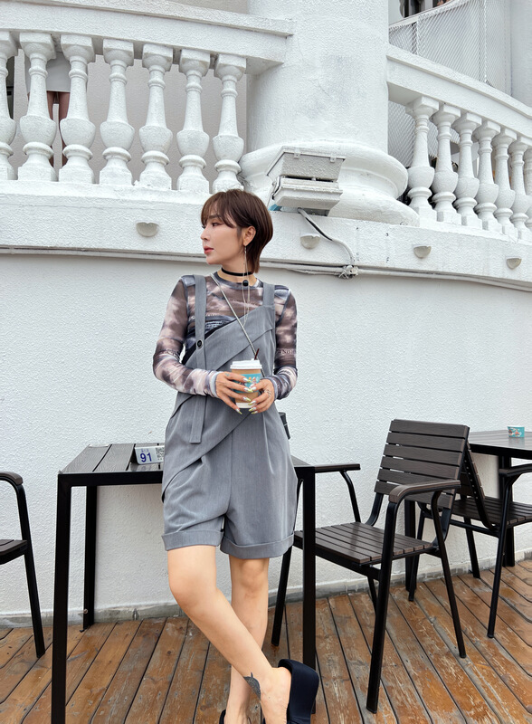 [semi plain] fashionable minority design bottoming shirt z085\zjy