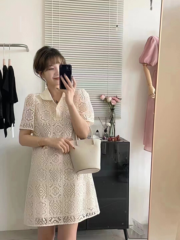 [U grain] lace Polk dress 5858\hbx