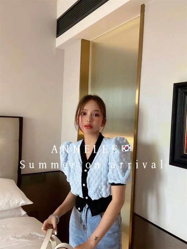 [x.xan] small fragrance trend simple shirt 7219\pcz